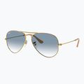 Napszemüveg Ray-Ban Aviator Classic arista gold/light blue 4