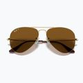 Napszemüveg Ray-Ban Aviator Classic arista arany/barna polarizált 3