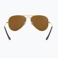 Napszemüveg Ray-Ban Aviator Classic arista arany/barna polarizált 5