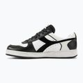 Diadora Magic Basket Low Icona Leather fekete/fehér cipő 3