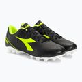 Férfi Diadora Pichichichi 6 MG14 fekete/sárga focicipő/fehér futballcipő 4