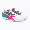 Férfi Diadora Brasil Elite Veloce GR ITA LPX futballcipő fehér/rózsaszín fluo/kék fluo 4