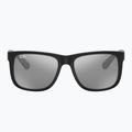 Napszemüveg Ray-Ban Justin Classic matt black/silver grey mirror 2