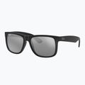 Napszemüveg Ray-Ban Justin Classic matt black/silver grey mirror 4