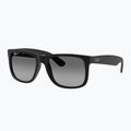 Napszemüveg Ray-Ban Justin Classic matt black gum/dark grey 4