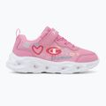 Gyermekcipő Champion Funfair Print G PS Low Cut blue burgundy/flash/fluorescent pink 2