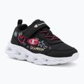 Gyermekcipő Champion Funfair Print G PS Low Cut new black/fluorescent pink/imperial light blue