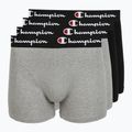 Férfi boxer nadrág Champion Trunk Knit oxford grey melange/oxford grey melange/black