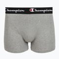 Férfi boxer nadrág Champion Trunk Knit oxford grey melange/oxford grey melange/black 3