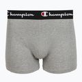 Férfi boxer nadrág Champion Trunk Knit oxford grey melange/oxford grey melange/black 5