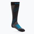 Férfi sí zokni UYN Ski Comfort Fit medium grey/melange/azure