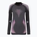 Női termikus pulóver UYN Evolutyon UW Shirt Turtle Neck anthracite melange/raspberry/purple