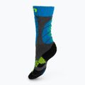 Gyermek sí zokni UYN Ski Junior medium grey melange/turquoise 2