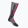 Női sízokni UYN Ski Merino light grey/pink