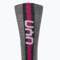 Női sízokni UYN Ski Merino light grey/pink 4