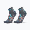 Női zokni UYN Trekking Approach Low Cut 2 pack grey/turquoise