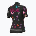 Női kerékpáros mez Alé Maglia Donna MC Butterfly fekete L21169401 2
