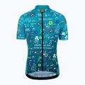 Gyermek kerékpáros mez Alé Maglia Mc Vibes kék L22228461 4