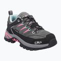 Gyermek túracipők CMP Rigel 2.0 Low Waterproof grey/acquarius/pink fluo