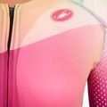 Női kerékpáros overall Castelli Free Sanremo 3 SS In dark night shade/vivid orange-bright rose 3