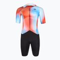 Férfi kerékpáros overall Castelli Free Sanremo 3 paprika/winter sky/black