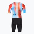 Férfi kerékpáros overall Castelli Free Sanremo 3 paprika/winter sky/black 2