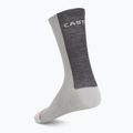 Férfi zokni Castelli Castelli Logo 18 Merino Sock silver gray/dark gray 2
