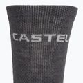 Férfi zokni Castelli Castelli Logo 18 Merino Sock silver gray/dark gray 3