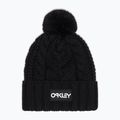 Téli sapka Oakley Harper Pom Beanie black/white logo