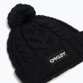 Oakley Harper Pom Beanie fekete/fehér logós téli sapka 2