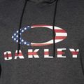 Férfi Oakley Bark Fleece kapucnis pulóver sötétszürke szürke sáska 3