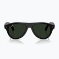 Kamerás szemüveg Ray-Ban Meta Aviator shiny black/trs g. green 7