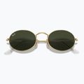 Napszemüveg Ray-Ban Oval arista gold/green g-15 3