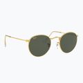 Napszemüveg Ray-Ban Round Metal gold/green g-15