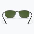 Napszemüveg Ray-Ban Rb3671 Polarized+ Lenses black silver/dark green polarized+ 5