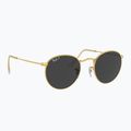 Napszemüveg Ray-Ban Round Metal gold/black polarized