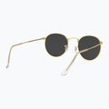 Napszemüveg Ray-Ban Round Metal gold/black polarized 6