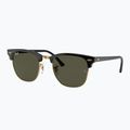 Napszemüveg Ray-Ban Clubmaster Classic black/gold/green g-15 4