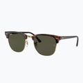 Napszemüveg Ray-Ban Clubmaster Classic tortoiseshell/gold/green g-15 4
