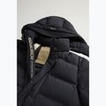 Férfi Woolrich Matt Stretch Hosszú Puffer dzseki fekete 17