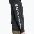 Férfi pulóver EA7 Emporio Armani Train Logo Series Hoodie Extended Logo Coft night blue/white logo 4