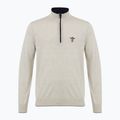 Férfi pulóver Aeronautica Militare 1/2 Zip stone melange