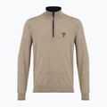 Férfi pulóver Aeronautica Militare 1/2 Zip sand melange