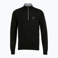 Férfi pulóver Aeronautica Militare 1/2 Zip jet black