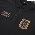 Férfi póló Aeronautica Militare PO1927UP00191 Polo jet black 3