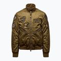 Férfi kabát Kurtka Aeronautica Militare 262AB3077UCT04361 Bomber fern green