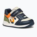 Geox Rishon navy/világos narancssárga gyermekcipő 8