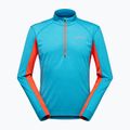 Férfi pulóver La Sportiva Swift Longsleeve tropic blue/ cherry tomato
