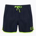 Férfi fürdősort EA7 Emporio Armani Water Sports Core Piping blu navy/fluo lime