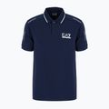 Férfi galléros póló EA7 Emporio Armani Train Visibility navy blue